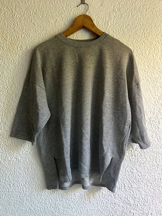 Sudadera oversize Pull&Bear gris jaspeada