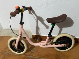 Bici de aprendizaje rosa