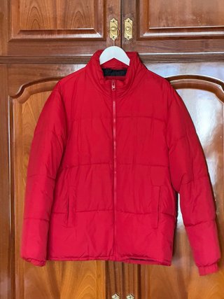 Chaqueta Acolchada Puffer Roja Bershka
