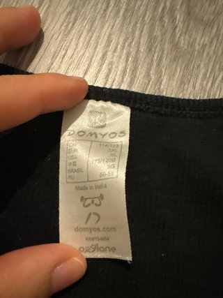 Camiseta de tirantes negra Domyos