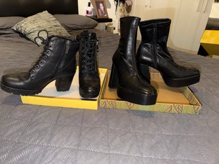 Botines negros de tacón