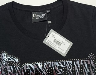 Camiseta Boxeur Des Rues Negra Strass – Talla S