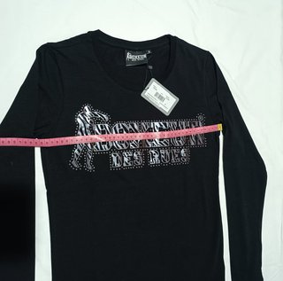 Camiseta Boxeur Des Rues Negra Strass – Talla S
