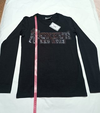 Camiseta Boxeur Des Rues Negra Strass – Talla S