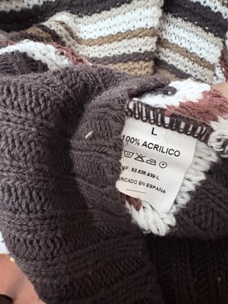 Jersey Poncho Mujer Rayas Talla Única