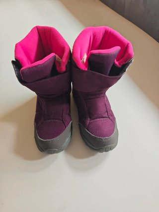 Botas de Nieve Moradas y Rosas Talla 35