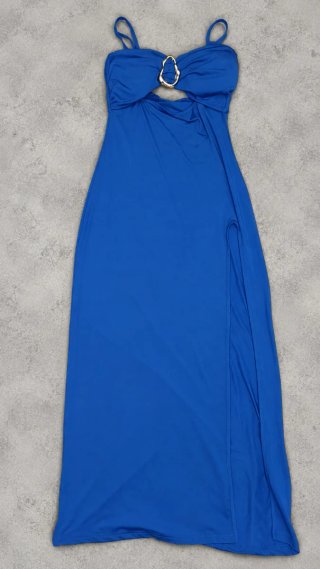 Blue Maxi Dress S • Vestido Largo Azul Klein