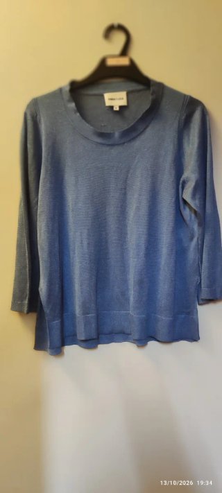 Camiseta Bimba y Lola manga  3/4 azul.
