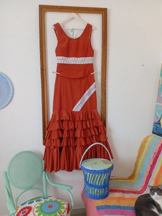 Traje Flamenca Diseño Extraordinario