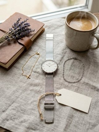 Reloj Daniel Wellington Mujer Plata Blanco