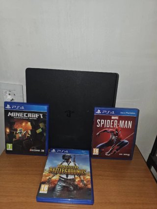 PlayStation 4 Slim 1 Tera con 3 juegos