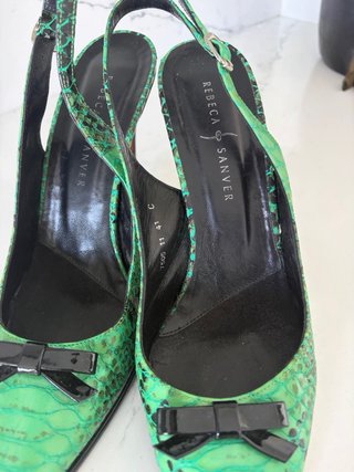 Zapatos Rebeca Sanver Verdes Talla 41