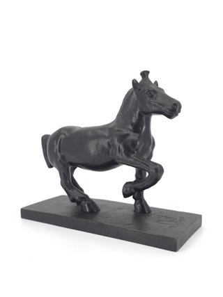 Scultura Cavallo In Bronzo Firmato Pierre Naël