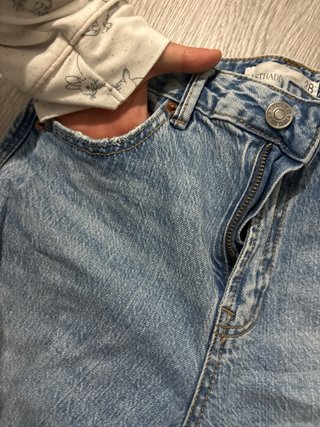 Vaqueros de corte recto azul