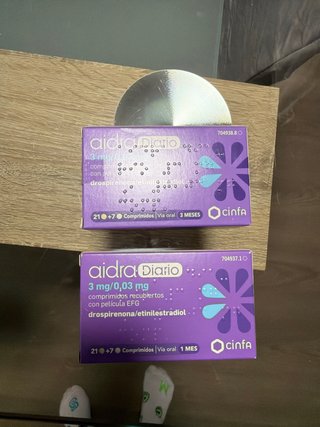 Anticonceptivas Aidra Diario (3 mg/0,03 mg)