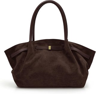 NUEVO Bolso shopper mujer cuero PU café VOESLD