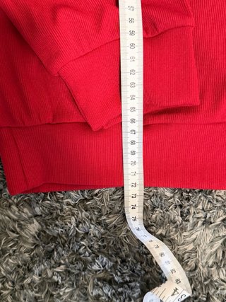 Camiseta Manga Marga Hombre Roja Talla L