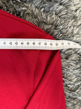 Camiseta Manga Marga Hombre Roja Talla L