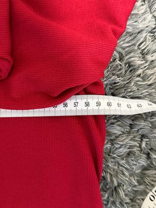 Camiseta Manga Marga Hombre Roja Talla L