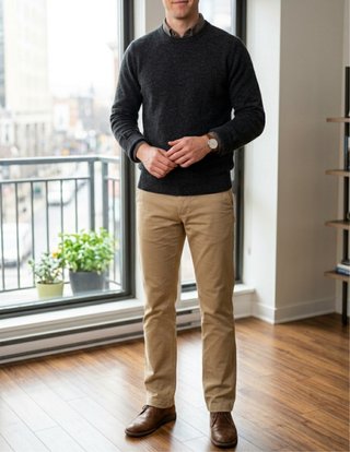 Pantalón Chino Beige Zara Man