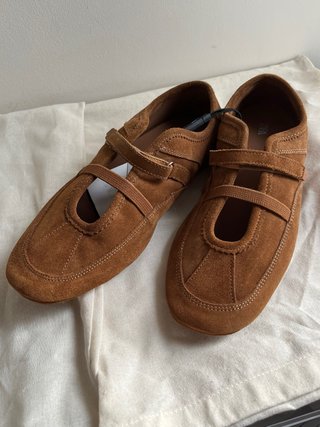Bailarinas deportivas Zara ante marrón Talla 39