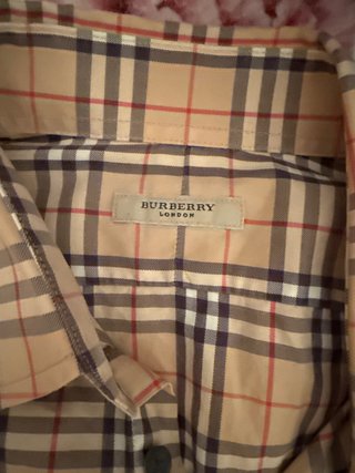 Blusa Burberry Clásica Cuadros Beige