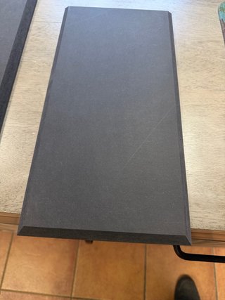 Peana rectangular negra 16X200X400