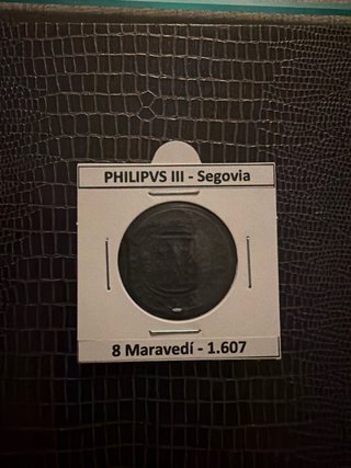 Moneda 8 Maravedís Felipe III Segovia 1607