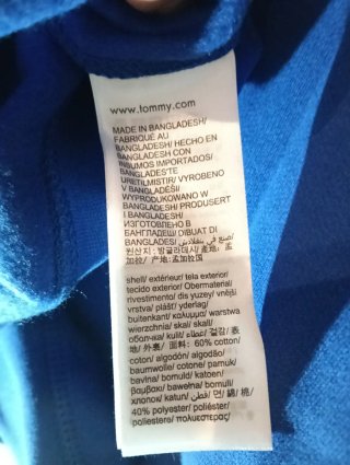 Sudadera Tommy Hilfiger Azul Talla XXL hombre