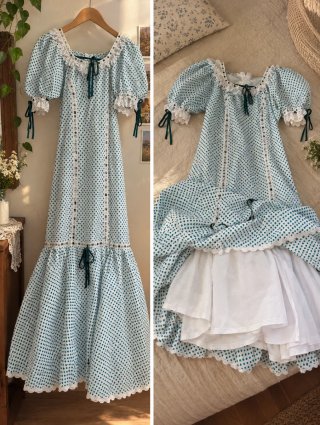 Vestido de Chulapa Verde con Cancán