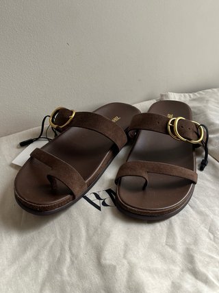 Sandalias de ante Zara Talla 39