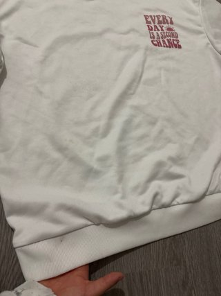 Sudadera Blanca con Estampado