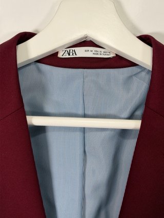 Blazer / Americana Zara Hombre Granate