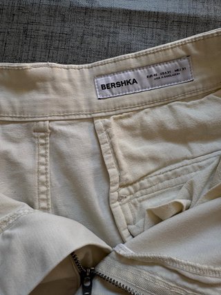 Bershka Beige Baggy Cargo Short Y2K Vintage StyleL
