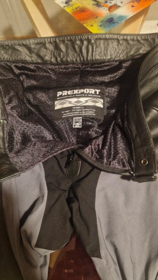 Pantalón Cuero Moto Hombre PREXPORT Talla 48