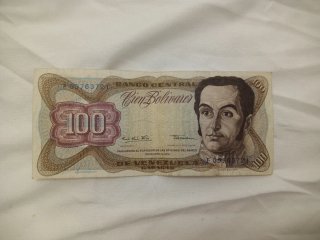 Billete Venezuela 100 bolívares 1978