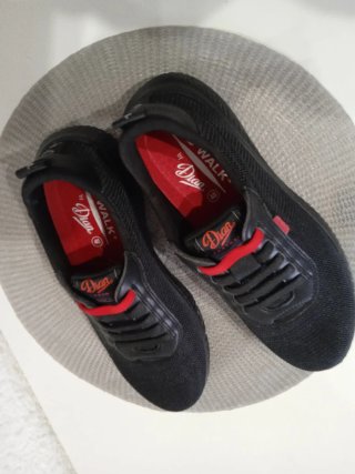 Zapatillas Dian mujer negras y rojas talla 40