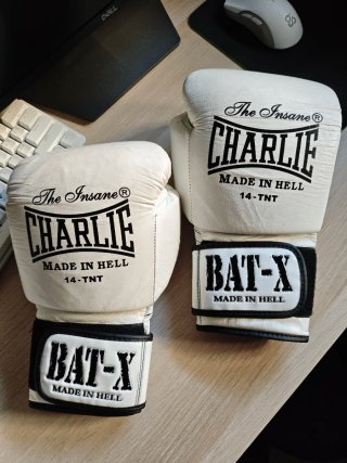 Guantes Boxeo Charlie Bat-X Blancos