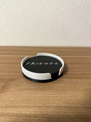 Posavasos Friends Negro y Blanco