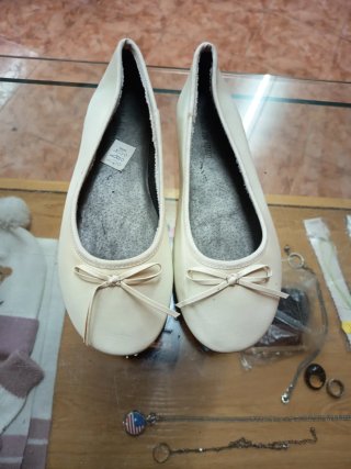 Bailarinas beige talla 38