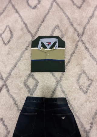 Tommy Hilfiger 1990s Striped Polo Shirt