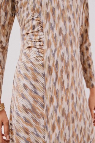 Vestido Cortefiel manga larga estampado