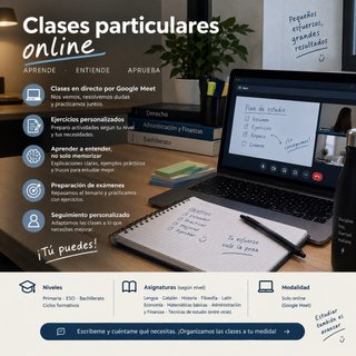 Clases online personalizadas | Meet, ejercicios