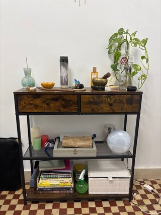 Tavolo consolle 2 cassetti 3 livelli