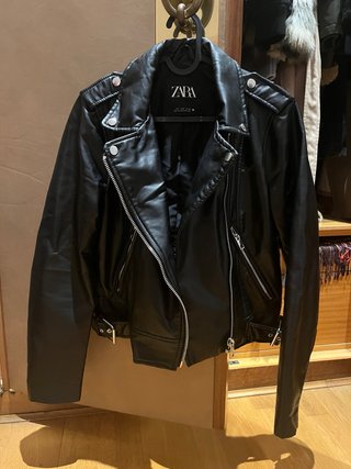 Chaqueta de cuero sintético Zara