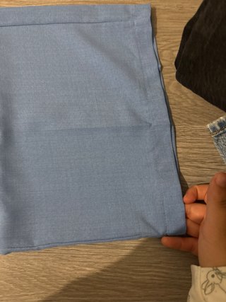 Pantalones Anchos Azules