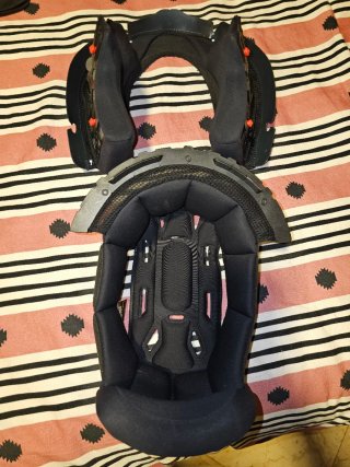 Forro Interior Casco Scorpion Exo R1 Carbon TallaS