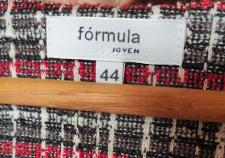 Vestido Formula Joven cuadros T.44