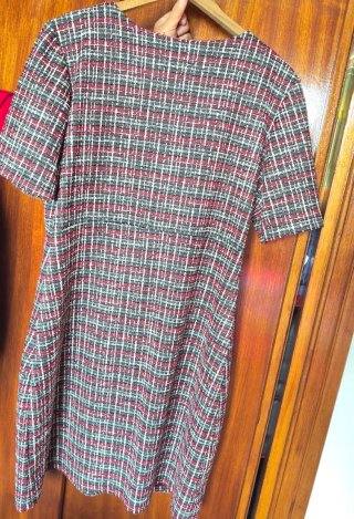 Vestido Formula Joven cuadros T.44