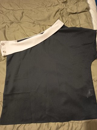 Camisa mujer negra y beige